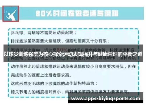 以球员训练强度为核心探索运动表现提升与健康管理的平衡之道