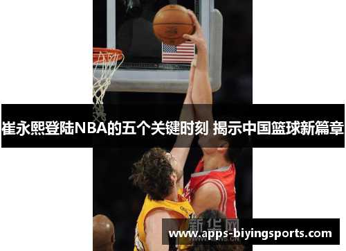 崔永熙登陆NBA的五个关键时刻 揭示中国篮球新篇章