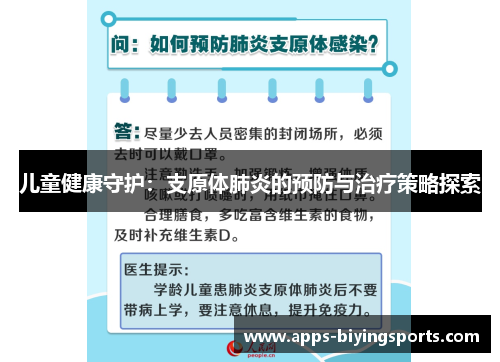 儿童健康守护：支原体肺炎的预防与治疗策略探索