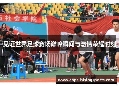 见证世界足球赛场巅峰瞬间与激情荣耀时刻